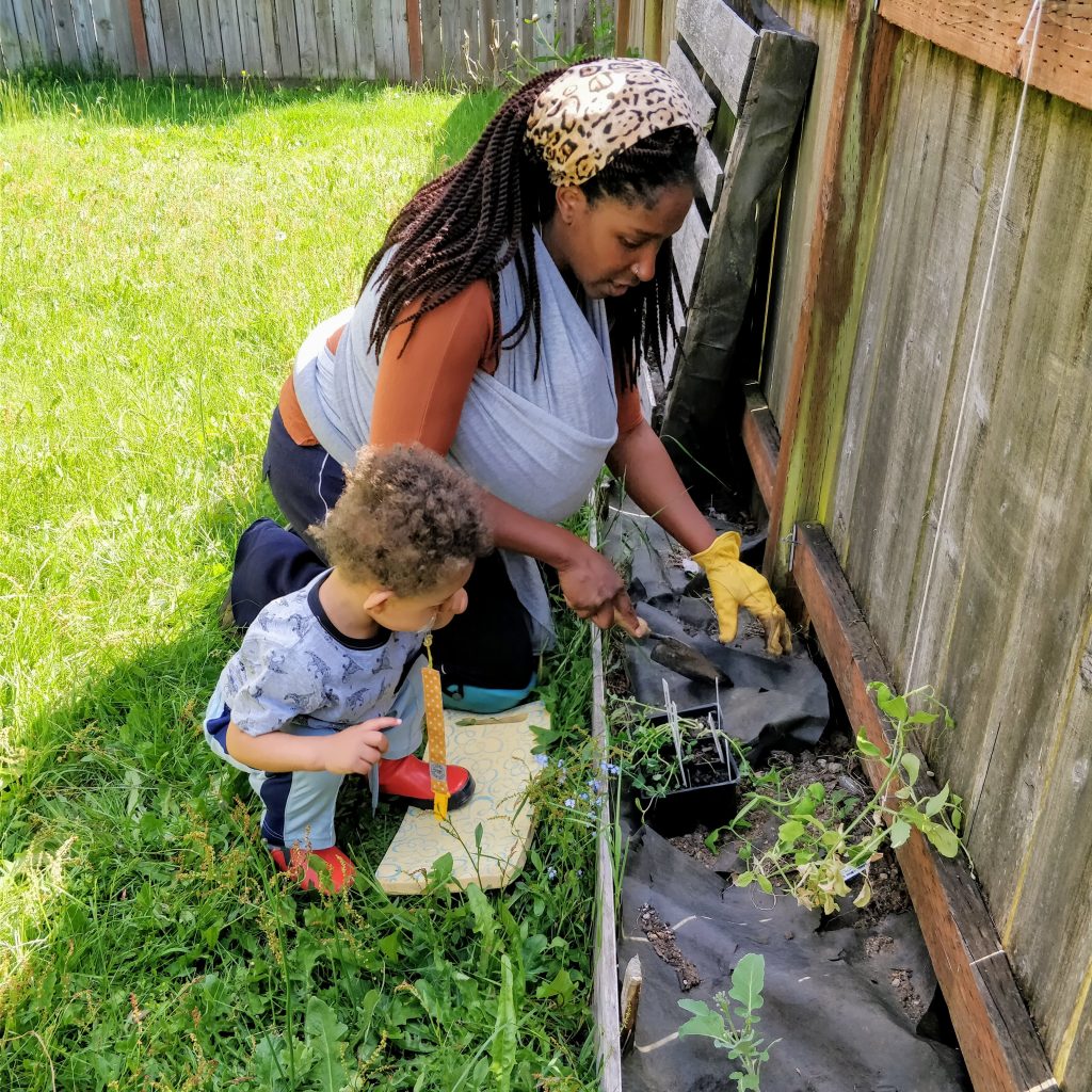 Gardening with babies