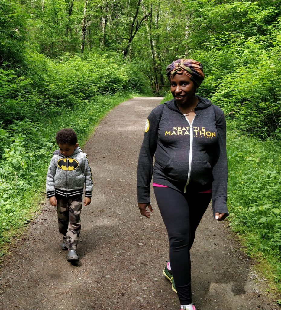 Hiking with son